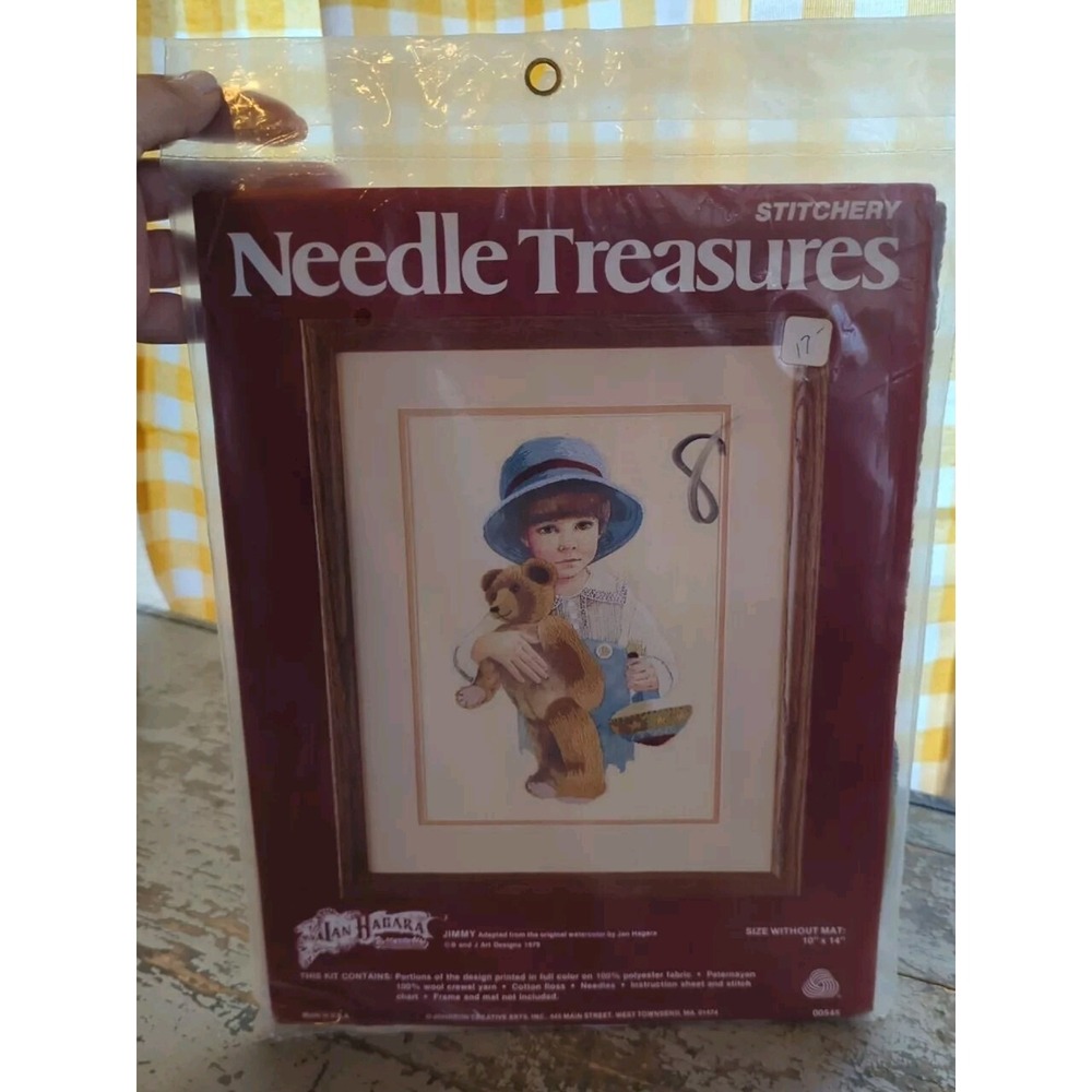 Brand New Sealed Needle Treasures Crewel Embroidery Kit Jan Hagara Jimmy